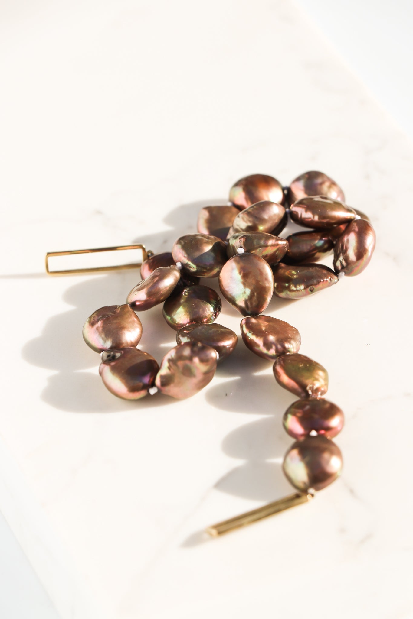 Gaia Linear Pearls in Copper